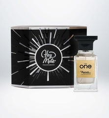 Hey Mate Fragrances perfume bottle and packaging on a white background